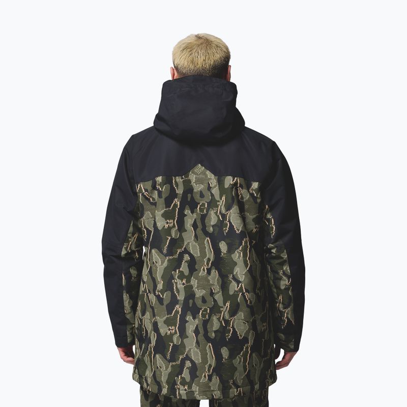 Geacă de snowboard pentru bărbați Columbia Coreshot Print greenscape treebark print/black 3