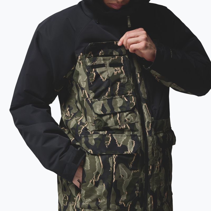 Geacă de snowboard pentru bărbați Columbia Coreshot Print greenscape treebark print/black 6