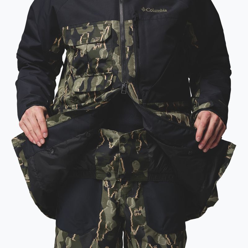 Geacă de snowboard pentru bărbați Columbia Coreshot Print greenscape treebark print/black 7