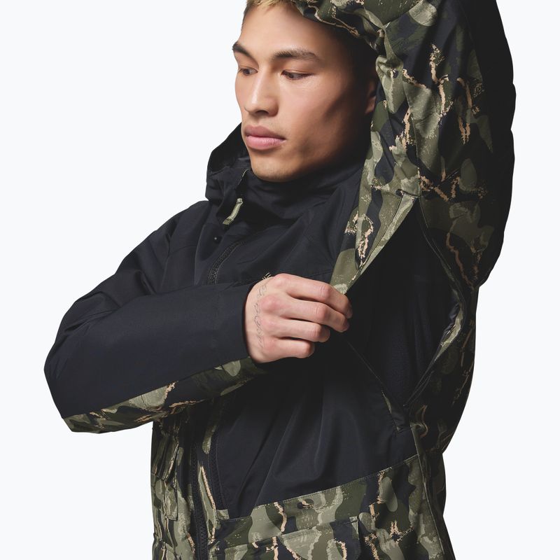 Geacă de snowboard pentru bărbați Columbia Coreshot Print greenscape treebark print/black 8