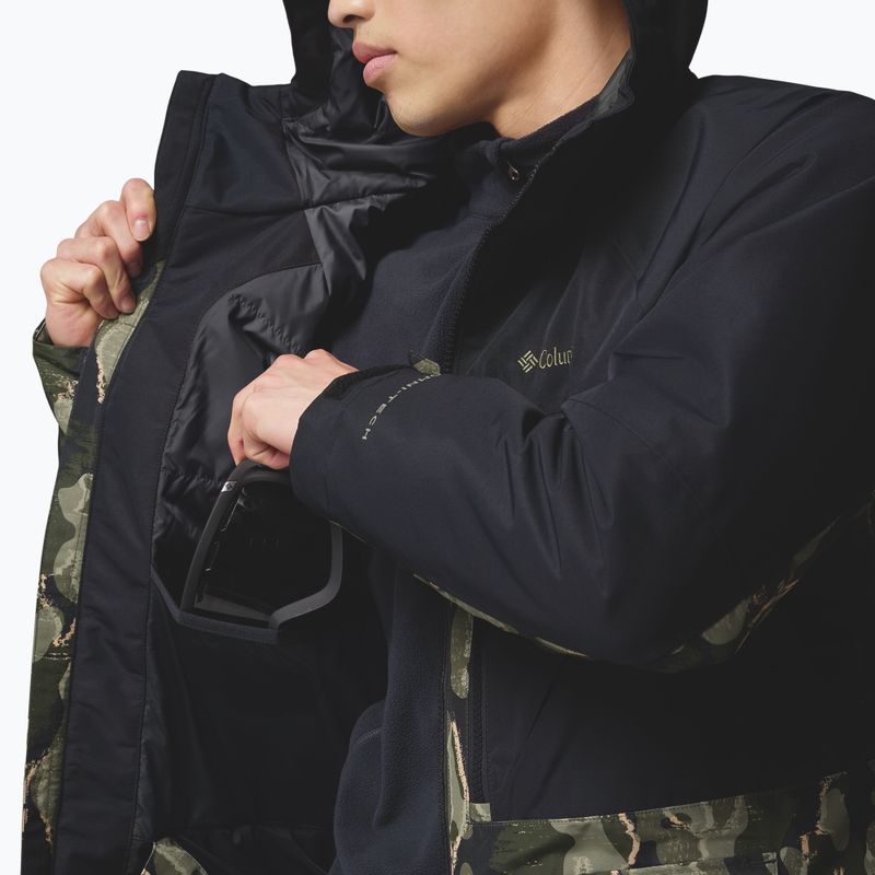 Geacă de snowboard pentru bărbați Columbia Coreshot Print greenscape treebark print/black 9
