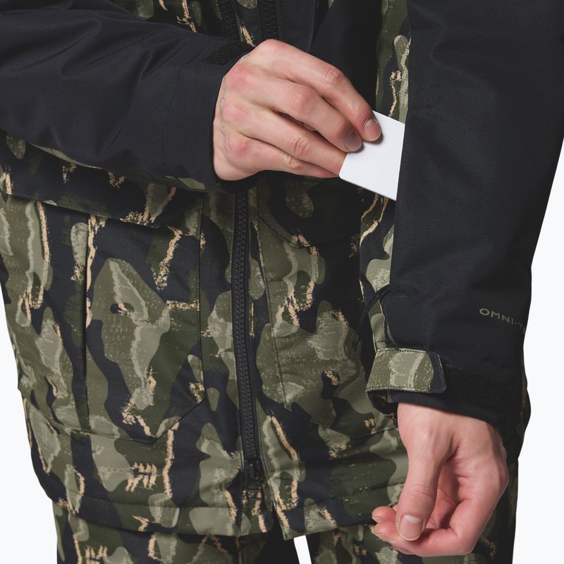 Geacă de snowboard pentru bărbați Columbia Coreshot Print greenscape treebark print/black 10