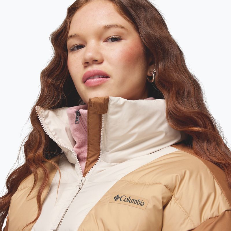 Geacă izolată pentru femei Columbia Pike Lake canoe/camel brown/dark stone 8