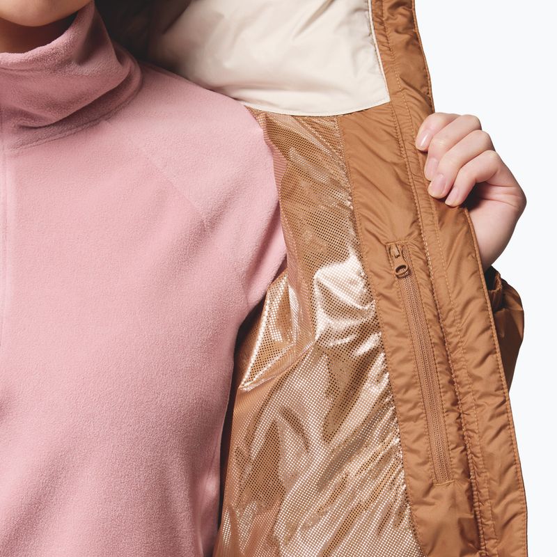 Geacă izolată pentru femei Columbia Pike Lake canoe/camel brown/dark stone 10