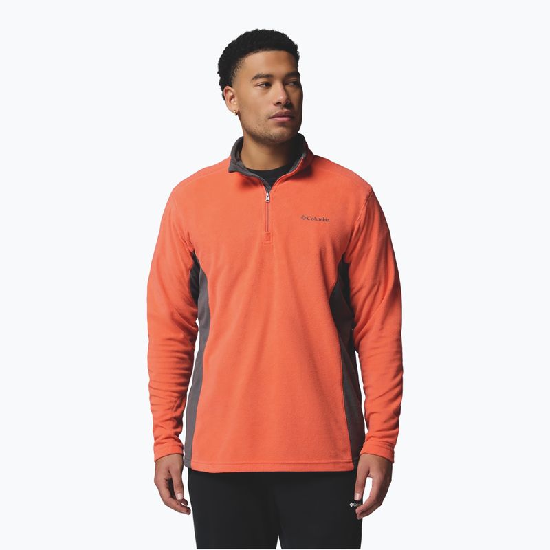 Bluză fleece pentru bărbați Columbia Klamath Range II HZ zing/shark