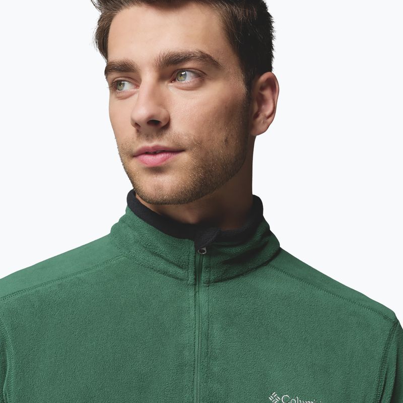 Bluză fleece pentru bărbați Columbia Klamath Range II HZ Rain Forest/Black 5