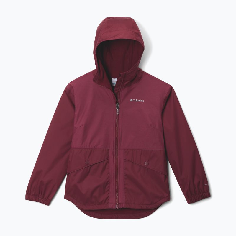 Geacă de ploaie pentru copii Columbia Rainy Trails II Fleece rich wine
