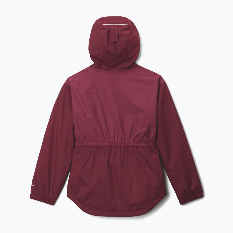 Geacă de ploaie pentru copii Columbia Rainy Trails II Fleece rich wine 2
