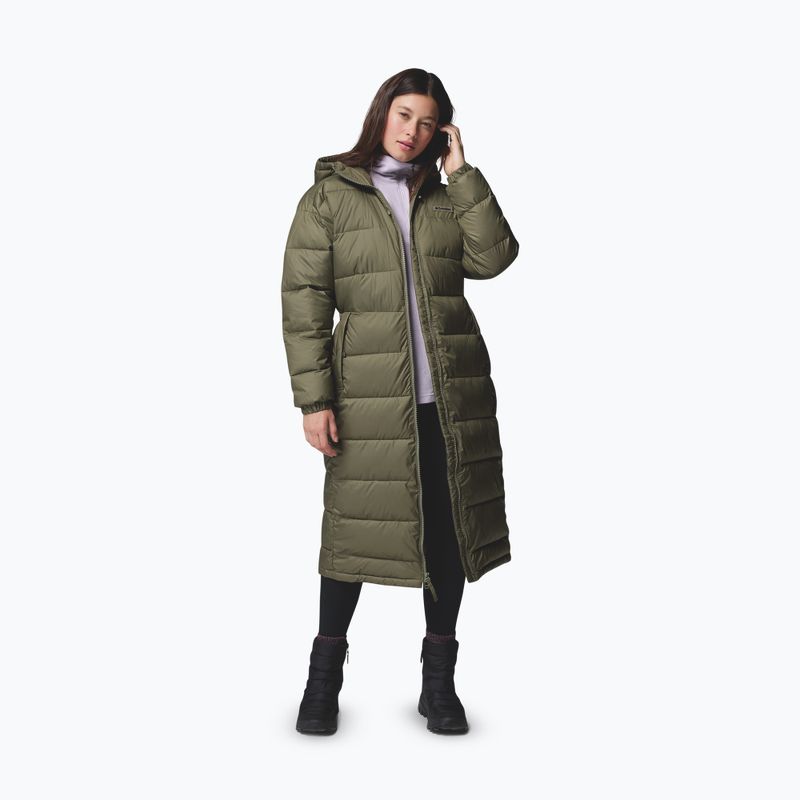 Palton izolat pentru femei Columbia Pike Lake III Long stone green 5