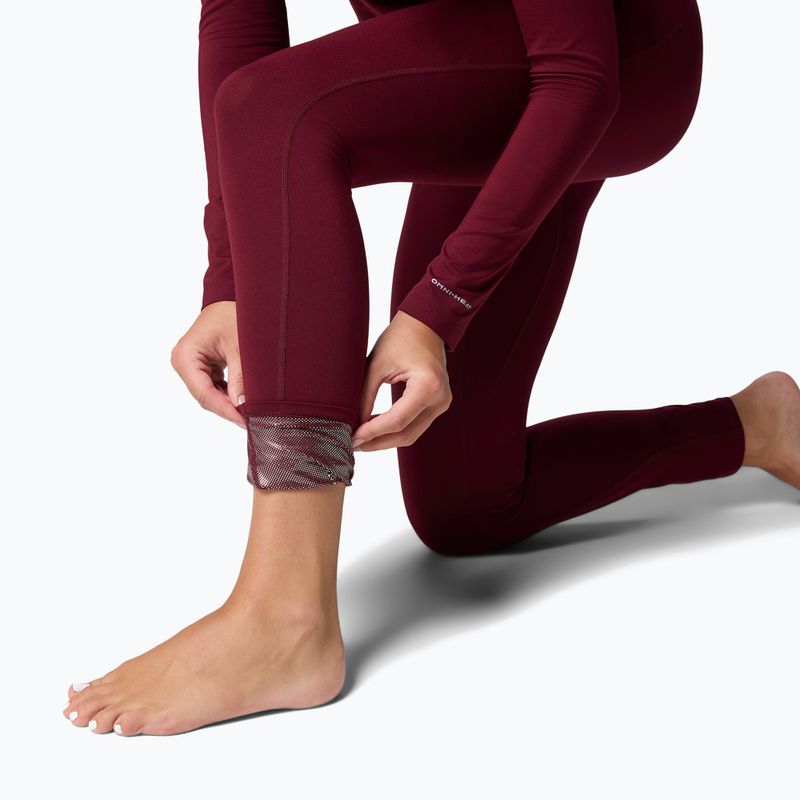 Pantaloni termoactivi pentru femei Columbia Midweight Stretch rich wine 7