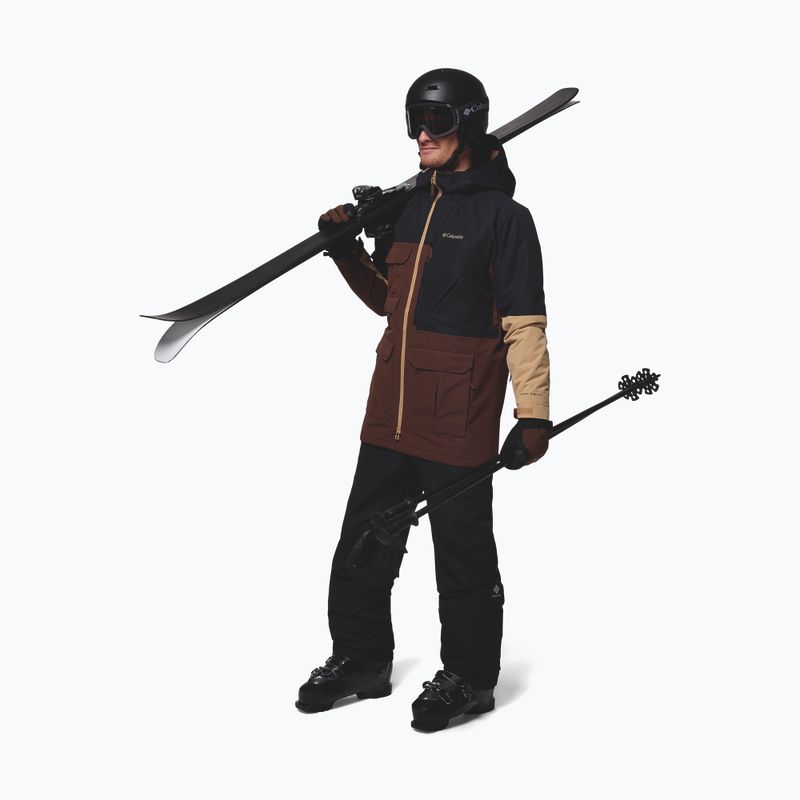 Geacă de snowboard pentru bărbați Columbia Coreshot tobacco/black/canoe 2