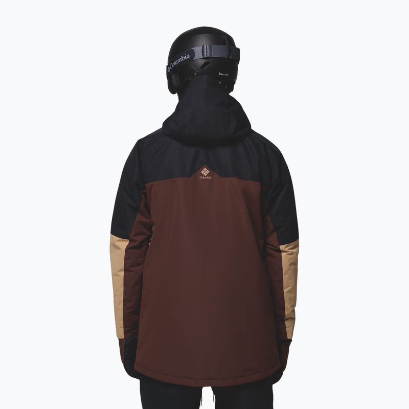 Geacă de snowboard pentru bărbați Columbia Coreshot tobacco/black/canoe 3