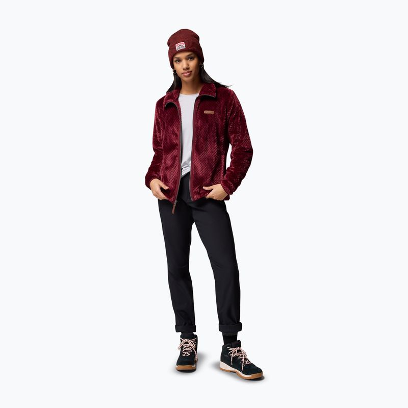Bluză pentru femei Columbia Fire Side II Sherpa Full Zip rich wine 2