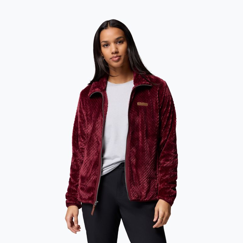 Bluză pentru femei Columbia Fire Side II Sherpa Full Zip rich wine 4