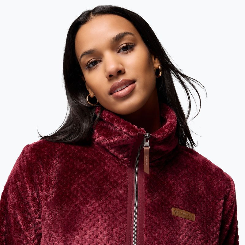 Bluză pentru femei Columbia Fire Side II Sherpa Full Zip rich wine 6
