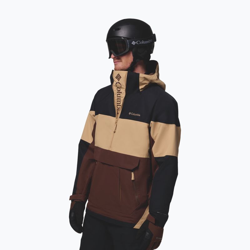 Geacă de snowboard pentru bărbați Columbia Coreshot Shell Anorak tobacco/canoe/black 4