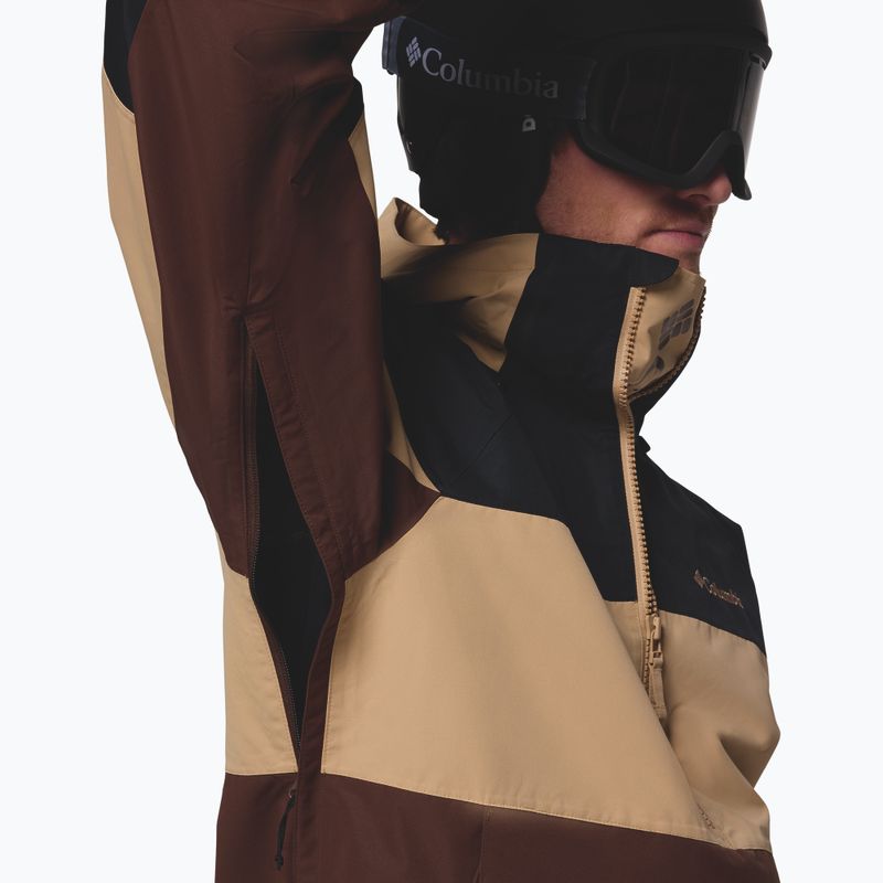 Geacă de snowboard pentru bărbați Columbia Coreshot Shell Anorak tobacco/canoe/black 8