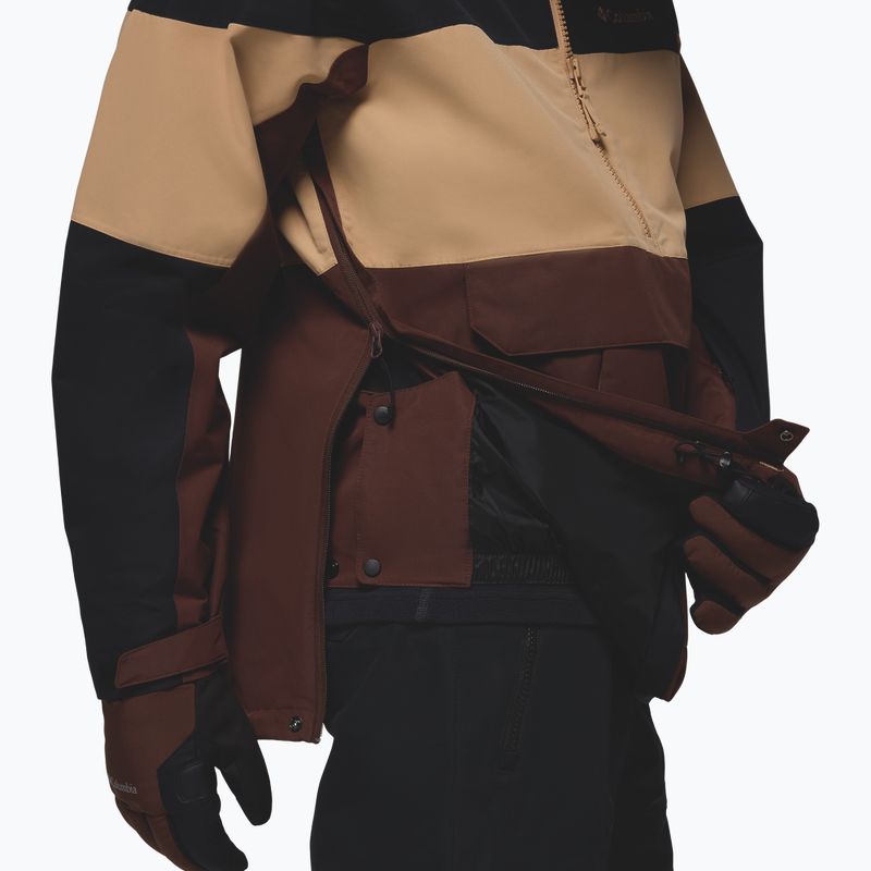 Geacă de snowboard pentru bărbați Columbia Coreshot Shell Anorak tobacco/canoe/black 12