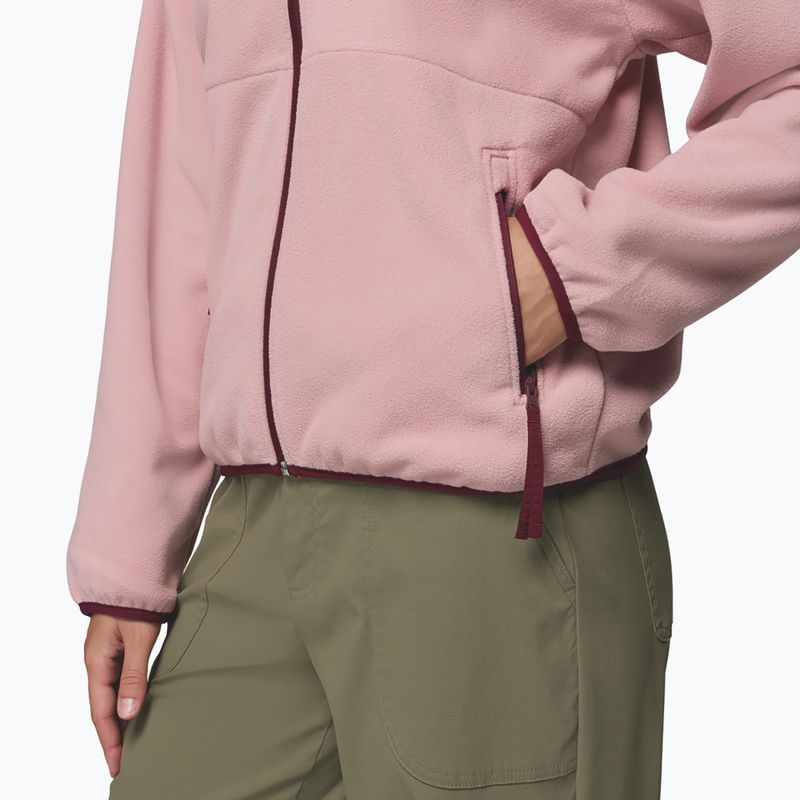 Bluză de antrenament Columbia Sequoia Grove Full Zip eraser pink/rich wine 7