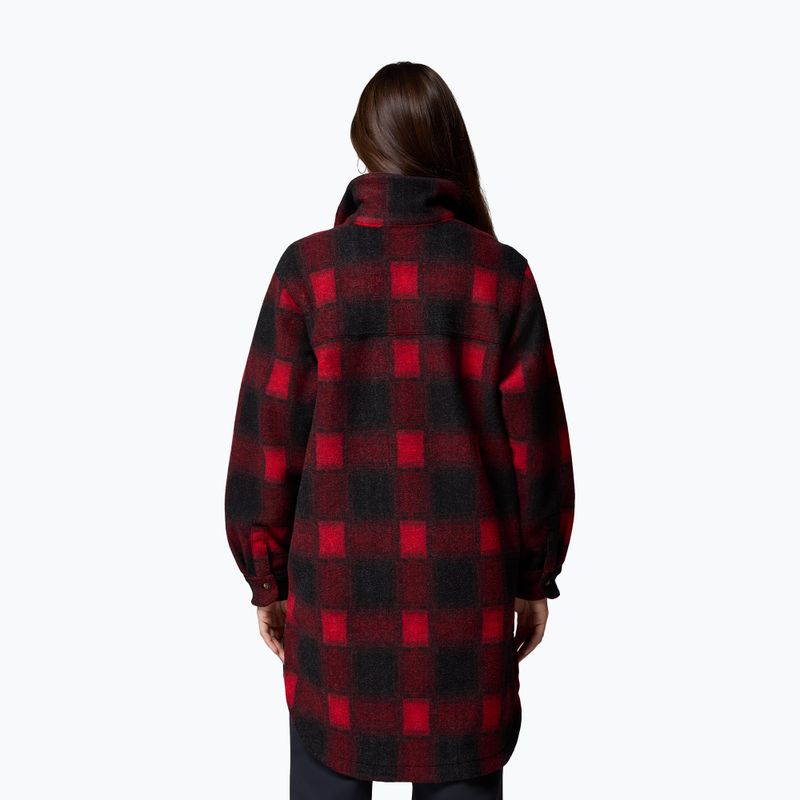 Cămașă pentru femei Columbia Wildbest Venture Long Fleece Coat mountain red blurred ombre 3