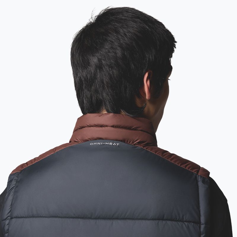 Vestă pentru bărbați Columbia Pike Lake II tobacco/black 10