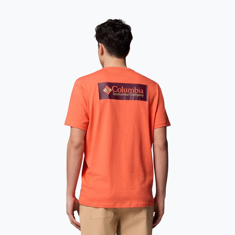 Tricou de trekking pentru bărbați Columbia North Cascades zing/csc box logo 3