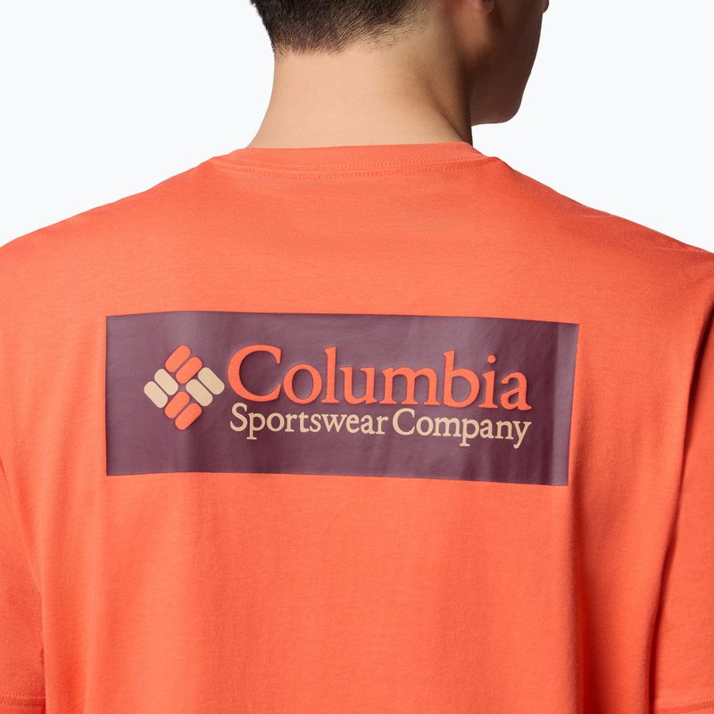 Tricou de trekking pentru bărbați Columbia North Cascades zing/csc box logo 6