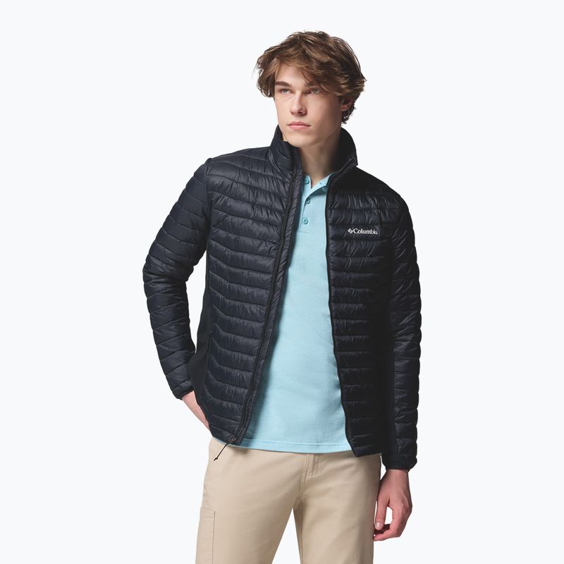 Geacă izolată pentru bărbați Columbia Powder Pass Hybrid black 4