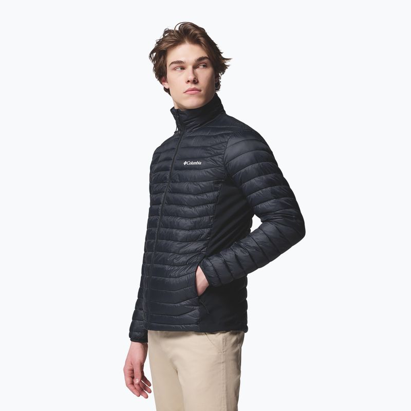 Geacă izolată pentru bărbați Columbia Powder Pass Hybrid black 5