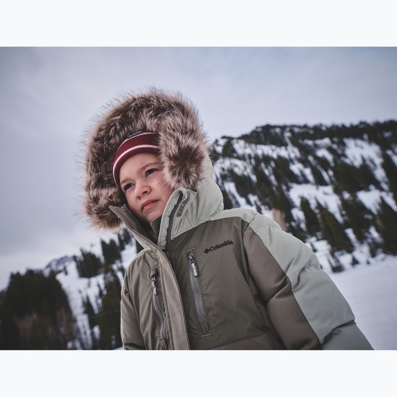 Geacă cu izolare pentru copii Columbia Girl's Marquam Peak Fusion II stone green/safari 9