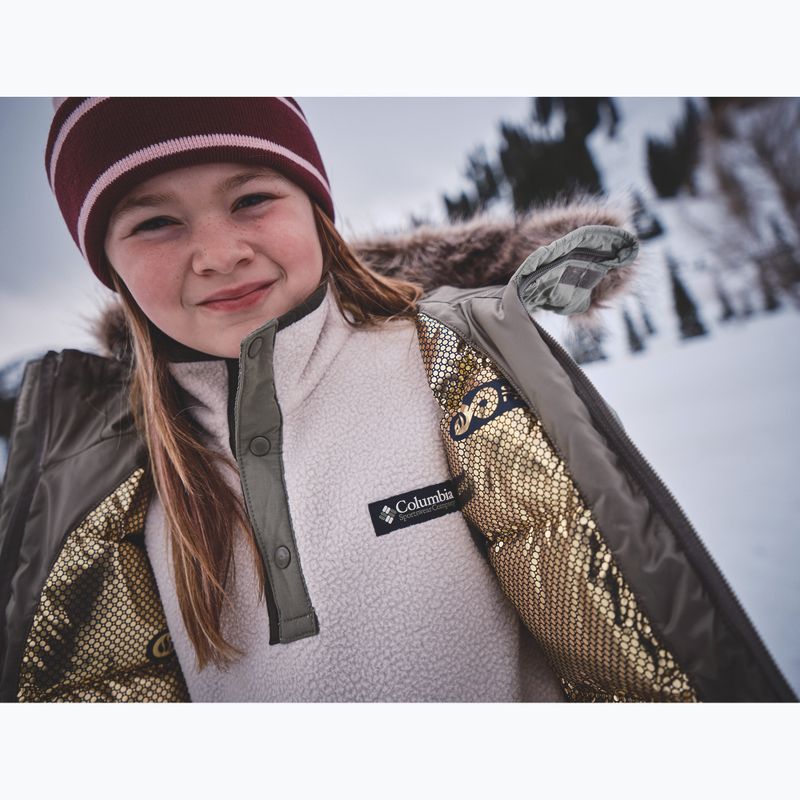 Geacă cu izolare pentru copii Columbia Girl's Marquam Peak Fusion II stone green/safari 10