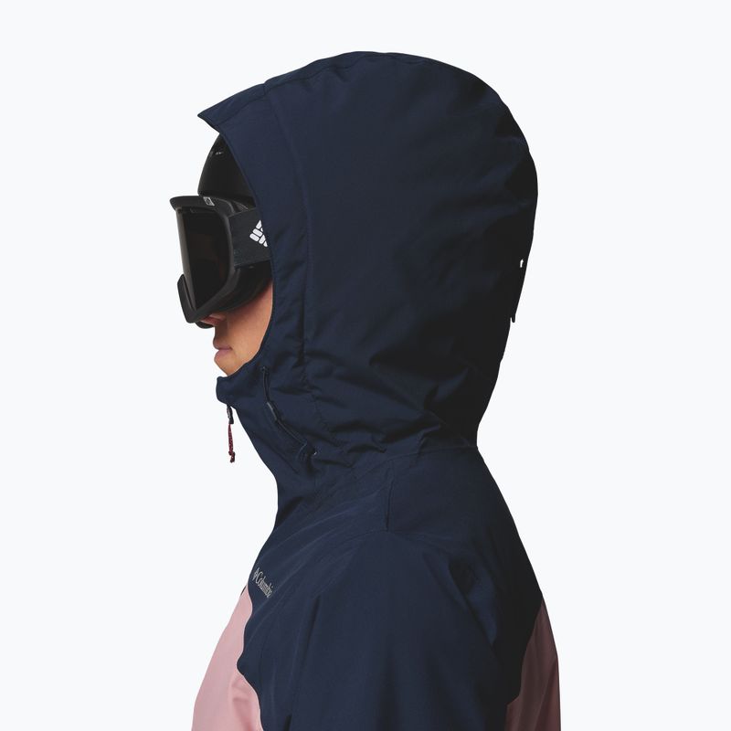 Geacă de schi pentru femei Columbia Liftline eraser pink/collegiate navy/rich wine 7