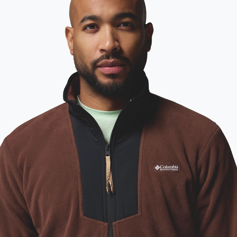Bluză pentru bărbați Columbia Sequoia Grove Half Zip Fleece tobacco/black 5