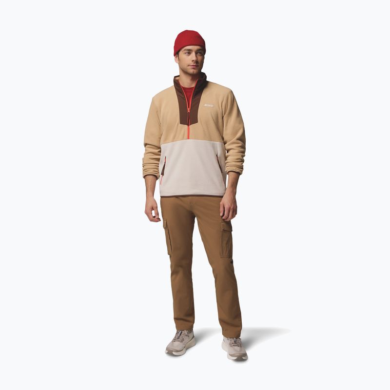 Bluză pentru bărbați Columbia Sequoia Grove Half Zip Fleece canoe/dark stone/tobacco 2