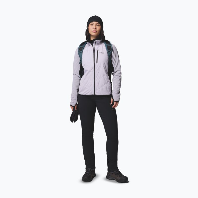 Geacă hibrid pentru femei Columbia Arctic Crest Hybrid Full Zip lavender pearl/black 2