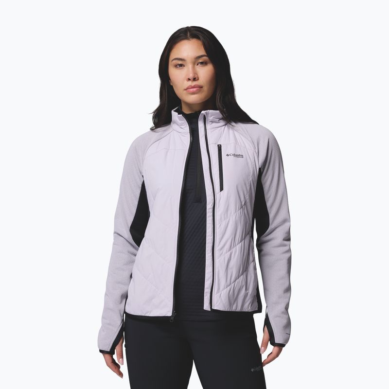 Geacă hibrid pentru femei Columbia Arctic Crest Hybrid Full Zip lavender pearl/black 5