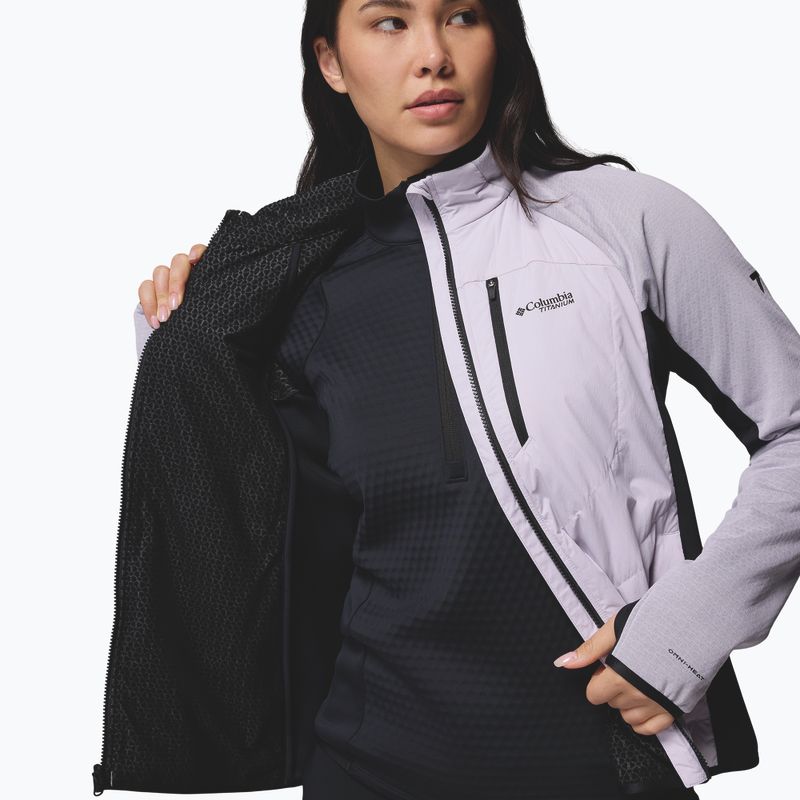 Geacă hibridă de damă Columbia Arctic Crest Hybrid Full Zip lavender pearl/black 6