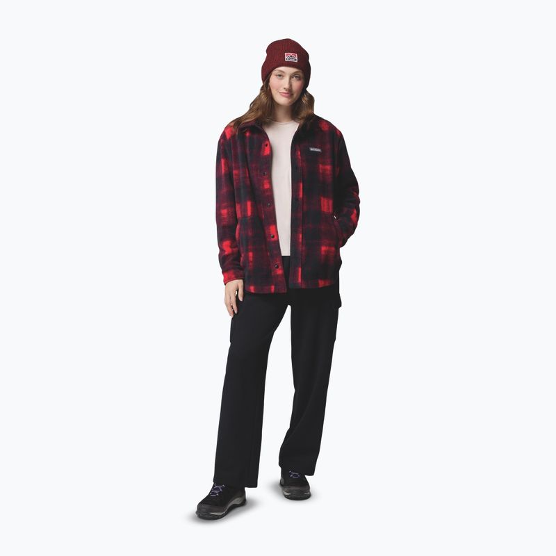 Cămașă damă Columbia Benton Springs mountain red ombre tonal 2