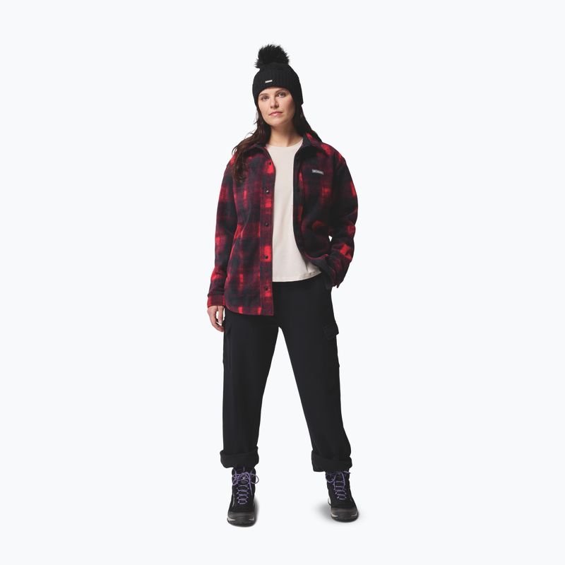 Cămașă pentru femei Columbia Benton Springs mountain red omblur tonal 4