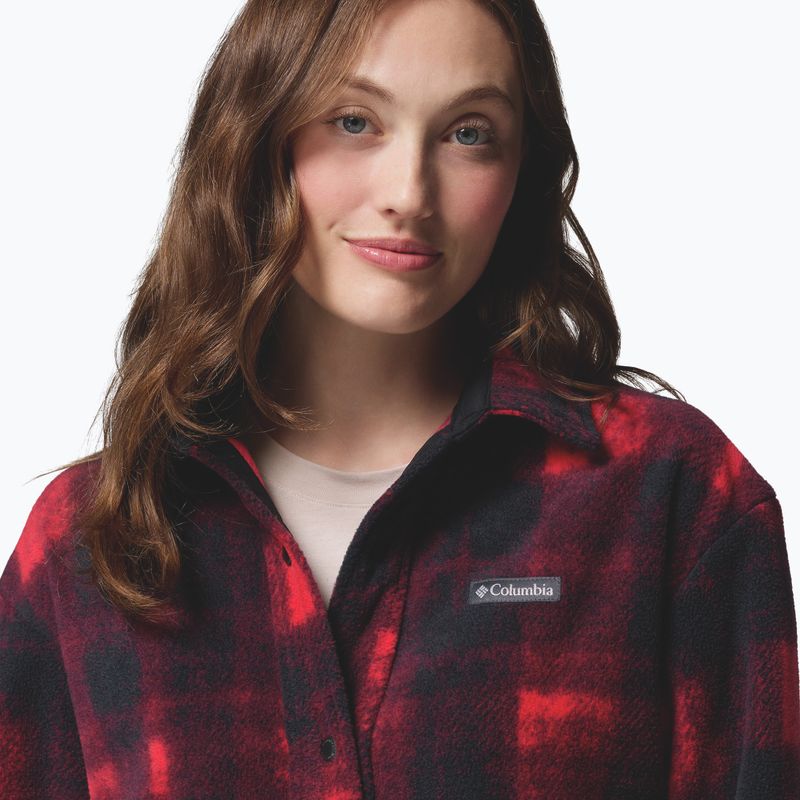 Cămașă pentru femei Columbia Benton Springs mountain red omblur tonal 7