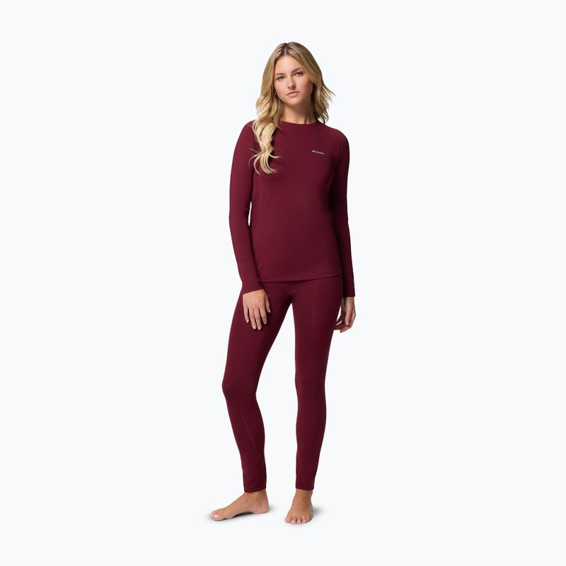 Longsleeve de trekkingpentru femei Columbia Midweight Stretch rich wine 2