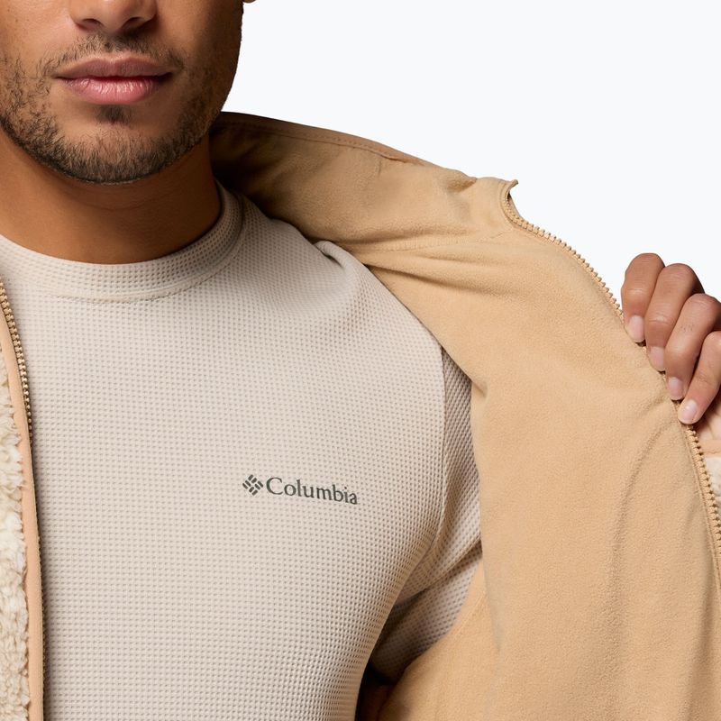Bluză fleece pentru bărbați Columbia Winter Pass Reversible canoe/dark stone/peaked tonal 8