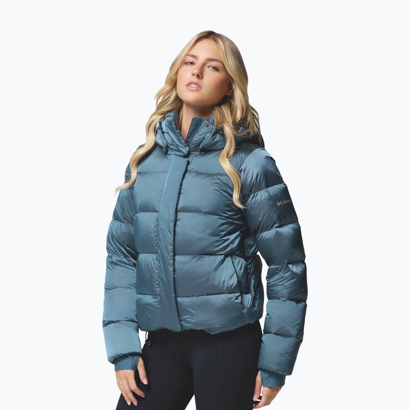 Geacă cu puf pentru femei Columbia Amaze Puff Hooded everblue high shine 4