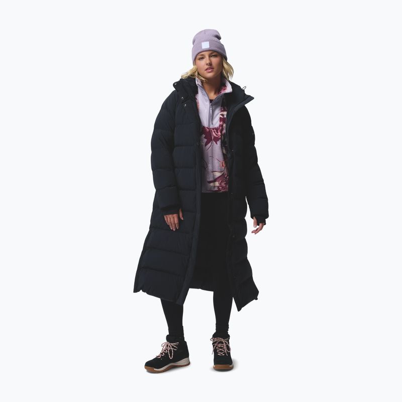 Palton fleece pentru femei Columbia Amaze Puff Long Hooded black 2