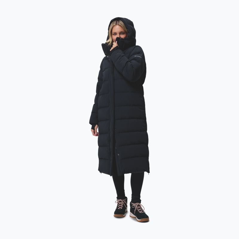 Palton fleece pentru femei Columbia Amaze Puff Long Hooded black 4