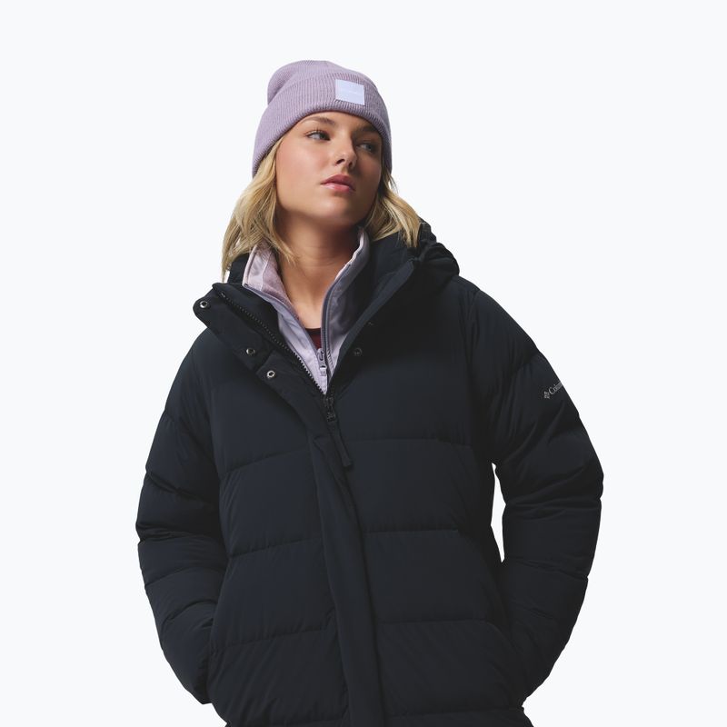 Palton fleece pentru femei Columbia Amaze Puff Long Hooded black 7