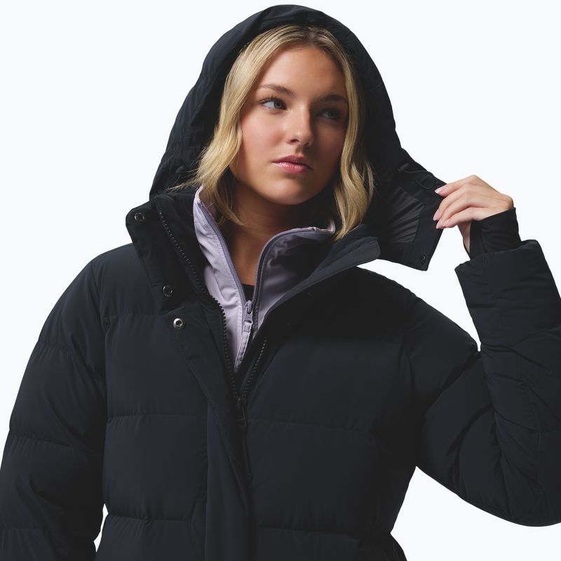 Palton fleece pentru femei Columbia Amaze Puff Long Hooded black 9