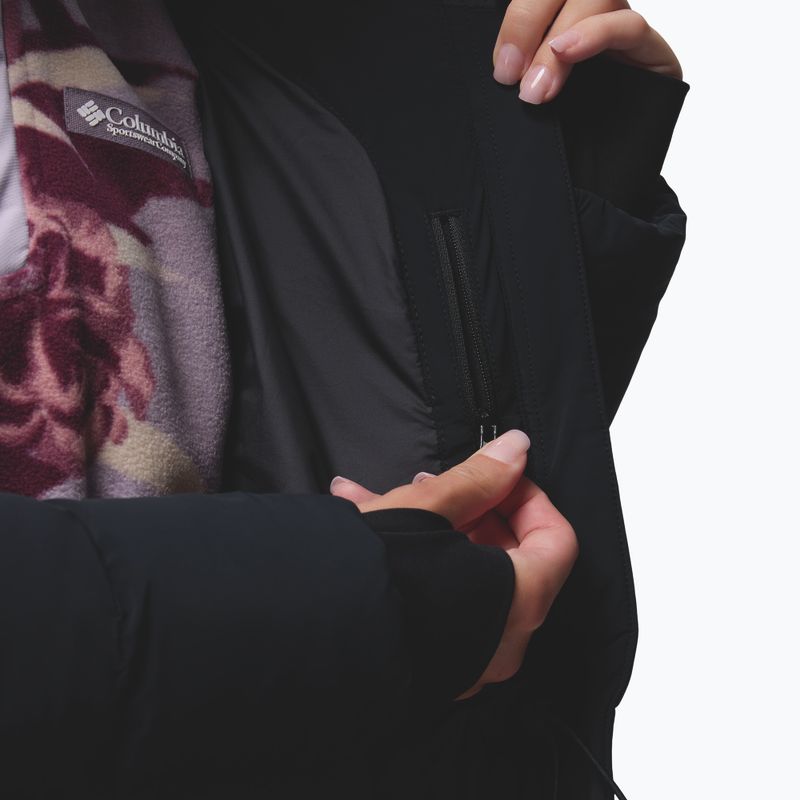 Palton fleece pentru femei Columbia Amaze Puff Long Hooded black 15