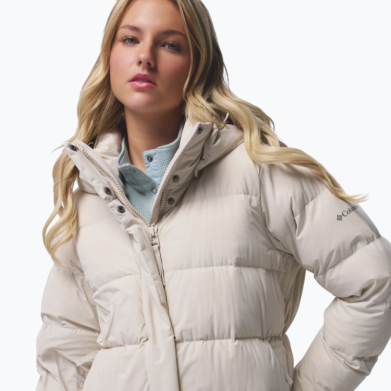 Palton fleece pentru femei Columbia Amaze Puff Long Hooded dark stone 9