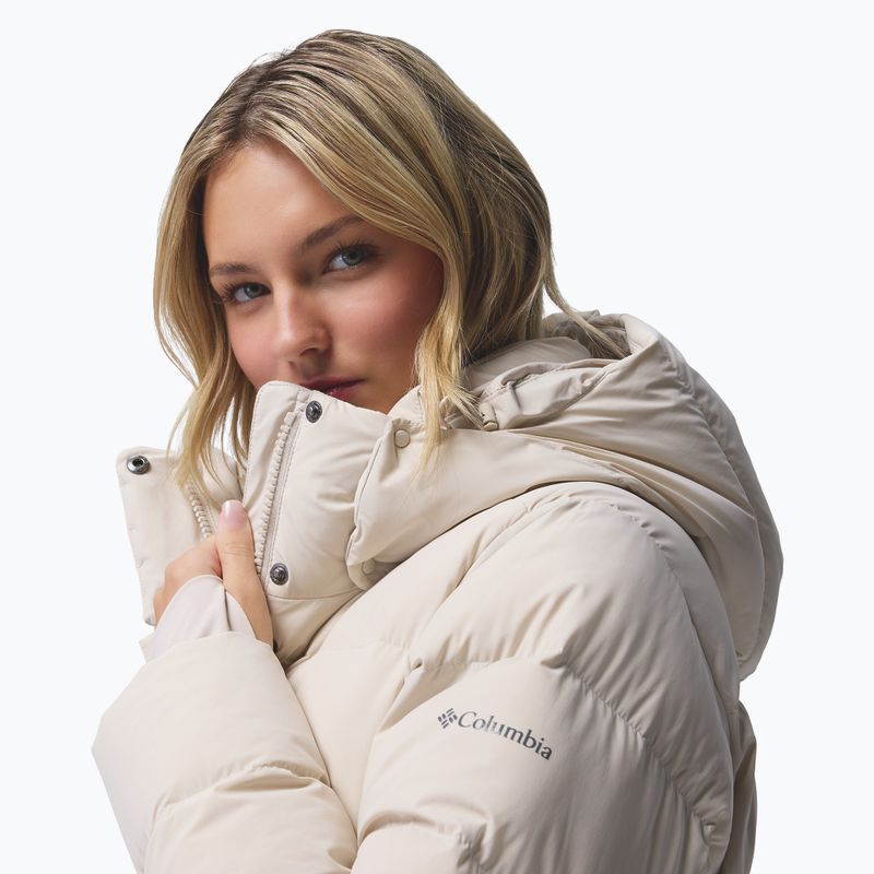 Palton fleece pentru femei Columbia Amaze Puff Long Hooded dark stone 11